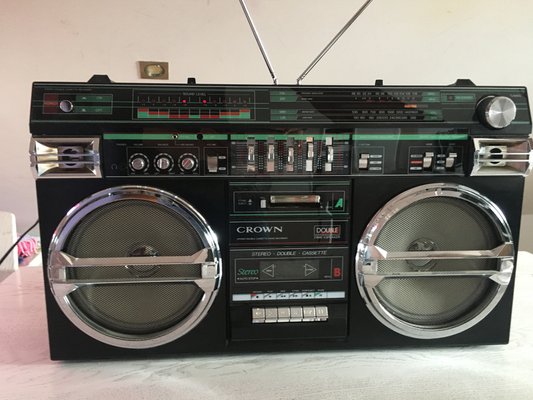 Crovn Radio & Stereo with Cassette Recorder, 1980s-WQQ-991295