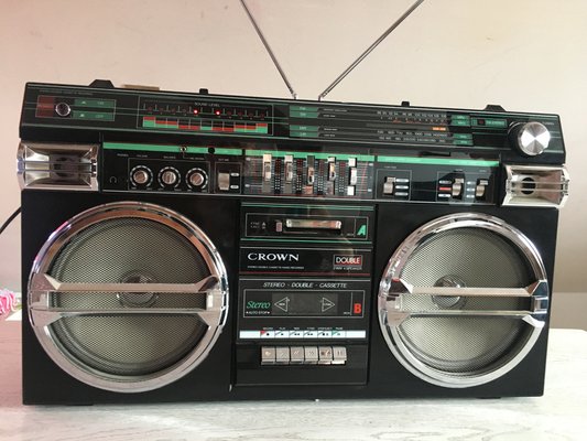 Crovn Radio & Stereo with Cassette Recorder, 1980s-WQQ-991295