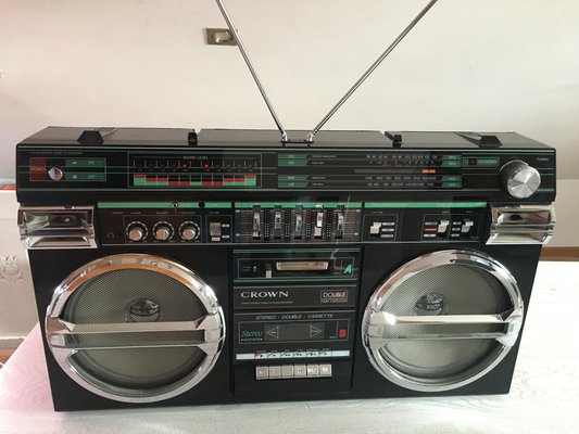 Crovn Radio & Stereo with Cassette Recorder, 1980s-WQQ-991295