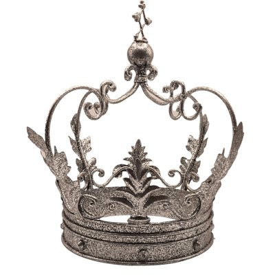 Crown in Shiny Silver Painted Metal-TCS-1169611