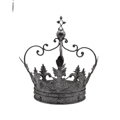 Crown in Shiny Silver Painted Metal-TCS-1169611