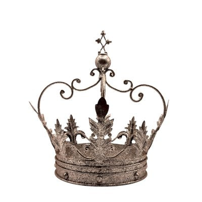 Crown in Shiny Silver Painted Metal-TCS-1169611