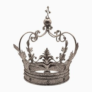 Crown in Shiny Silver Painted Metal-TCS-1169611