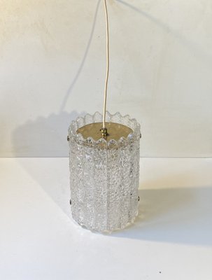 Crystal and Brass Pendant Lamp by Carl Fagerlund for Orrefors, 1960s-LCR-1816411