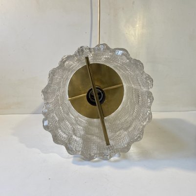 Crystal and Brass Pendant Lamp by Carl Fagerlund for Orrefors, 1960s-LCR-1816411