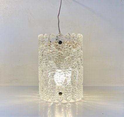 Crystal and Brass Pendant Lamp by Carl Fagerlund for Orrefors, 1960s-LCR-1816411