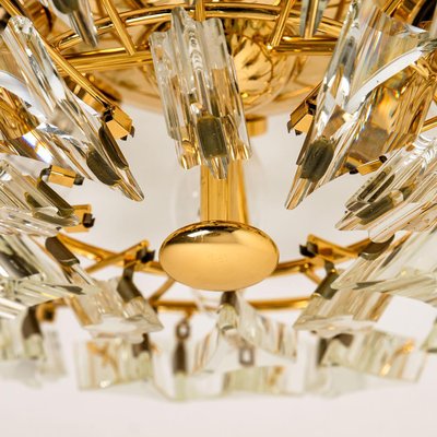 Crystal and Gilded Flush Mount or Sconce by Oscar Torlasco for Stilkronen-VDW-1076473