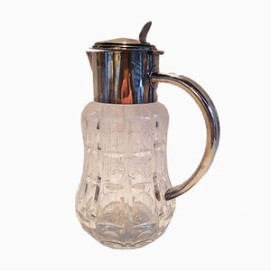 Crystal and Silver-Plated Metal Jug-EHL-830277