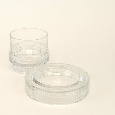 Crystal Ashtray and Glass from Peill & Putzler, 1960s, Set of 2-NE-553191