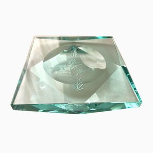 Crystal Ashtray by Pietro Chiesa for Fontana Arte, 1950s-OLY-540744