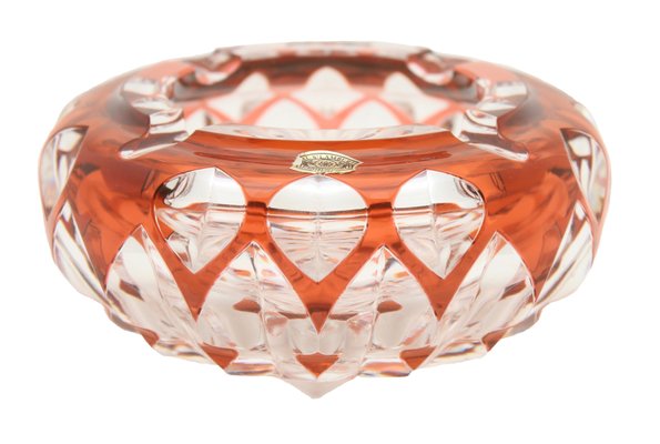 Crystal Ashtray from Val Saint Lambert, Set of 2-MJY-1148688