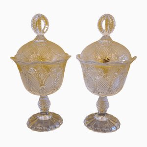 Crystal Bonbonnières from Royal Crystal Rock, Italy, 1980s, Set of 2-VHW-1803180