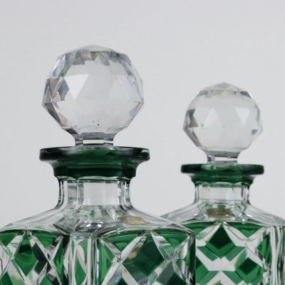 Crystal Bottles from Val Saint Lambert, Set of 2-VMM-1756162