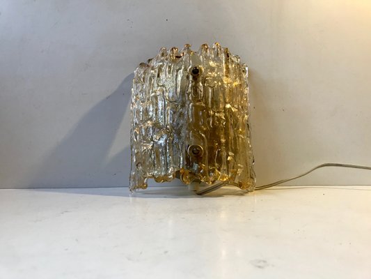 Crystal & Brass Sconce by Carl Fagerlund for Orrefors, 1960s-LCR-883322