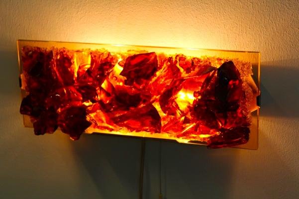 Crystal Bronze Glass G 692 Wall Lamp from Cosack Leuchten, Germany-MO-811144