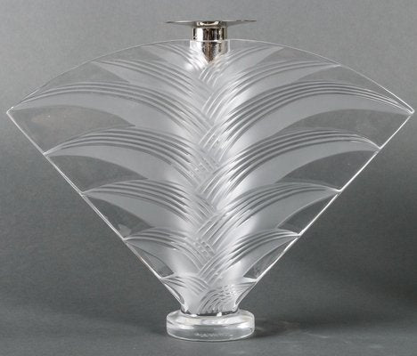 Crystal Candlesticks from Lalique, 1990s, Set of 2-WFS-1700713