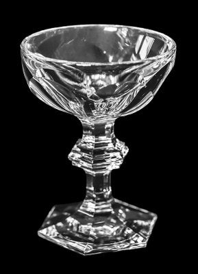 Crystal Champagne Glasses from Baccarat Harcourt, 1841, Set of 6-ZVH-1806293