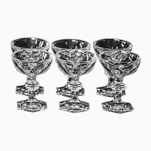 Crystal Champagne Glasses from Baccarat Harcourt, 1841, Set of 6-ZVH-1806293