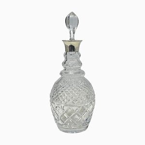 Crystal Decanter with Silver Neck Mount by Vander, London, 1974-UCH-1813213