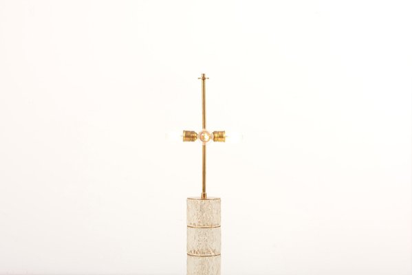 Crystal Floor Lamp with Brass Elements, 1970s-SFD-1089446