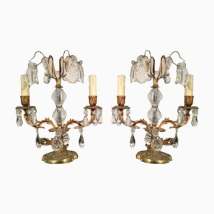 Crystal Girandoles, 1890s, Set of 2-BA-1365715