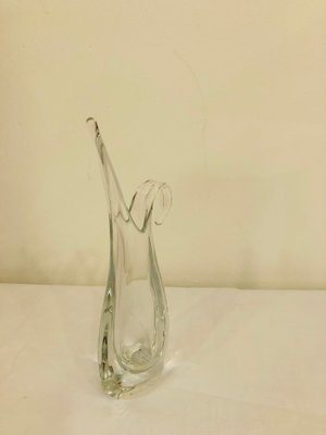 Crystal Glass Art Vase from Art Vannes, France, 1970s-RZY-1250135