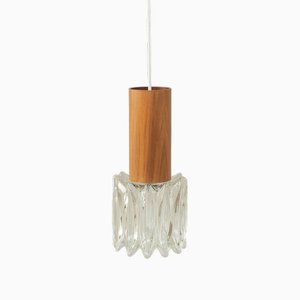 Crystal Glass Ceiling Lamp, 1960s-GPP-2021122