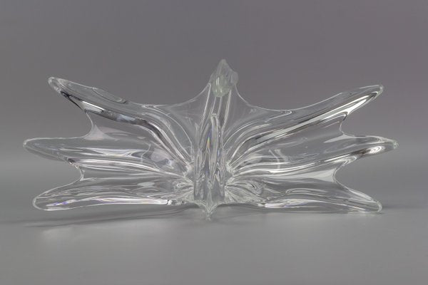 Crystal Glass Fruit Bowl or Centerpiece from Art Vannes, France, 1960s-KEG-1010631