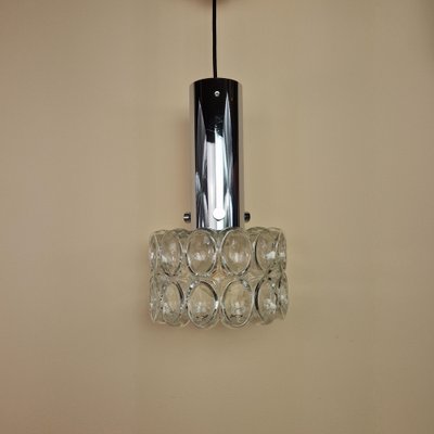 Crystal Glass Pendant Lamp from Limburg, 1960s-ZPB-1797410