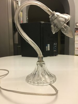 Crystal Glass Table Lamp, 1970s-WQQ-822053