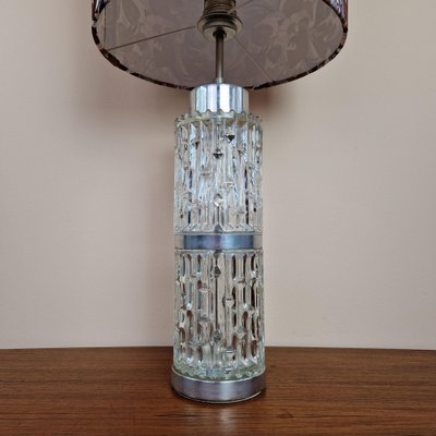 Crystal Glass Table Lamp from Doria Leuchten, 1960s-ZPB-1797450