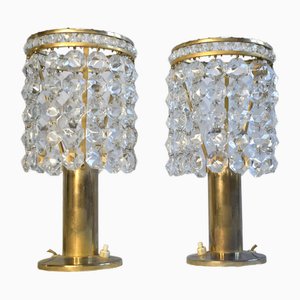 Crystal Glass Table Lamps from Bakalowits & Söhne, 1960s, Set of 2-VA-1789228