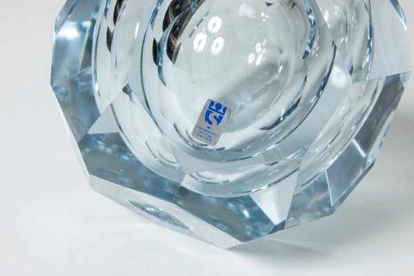 Crystal Glass Vase by Asta Strömberg for Strömbergshyttan, 1950s-NL-675791