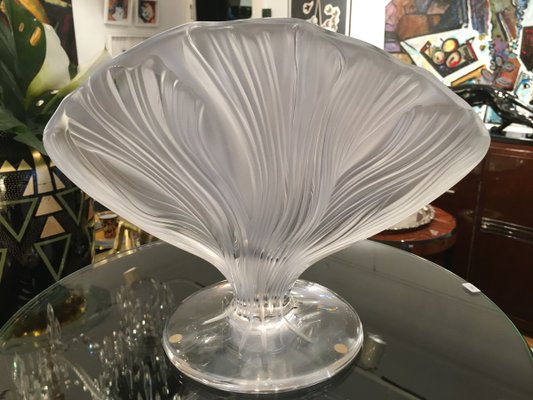 Crystal Glass Vase by Marie-Claude Lalique for Lalique France, 1990s-LXP-774362