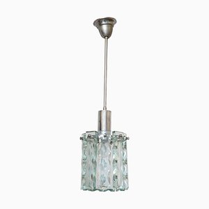 Crystal Pendant Lamp in Style of Fontana Arte, 1960s-KL-620215