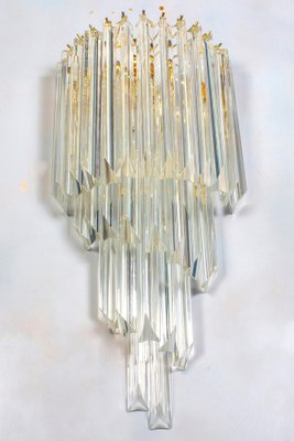 Crystal Prism Wall Sconces, 1980s, Set of 2-MBH-1032565