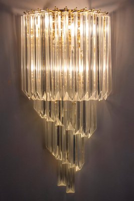 Crystal Prism Wall Sconces, 1980s, Set of 2-MBH-1032565