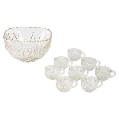 Crystal Punch Cups, 1950s, Set of 9-WFS-965334