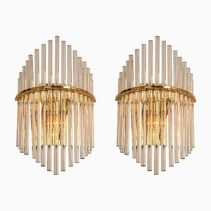 Crystal Rod Sconces by Christoph Palme, Germany, 1970s, Set of 2-UGR-1159888