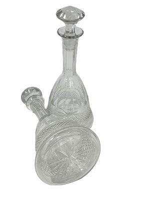 Crystal Ship Decanters in Bell Shape, Set of 2-UCH-1226399