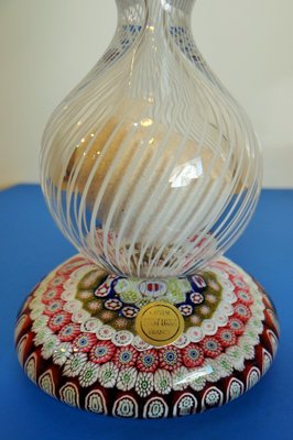 Crystal Sulfide Hourglass with Millefiori Decoration from Saint Louis, 1980s-KHH-1350281