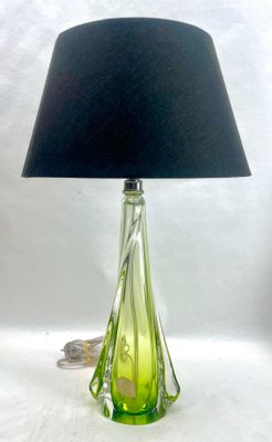 Crystal Table Lamp from Val Saint Lambert, 1950s-MJY-1743415