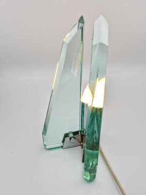 Crystal Table Lamp in the style of Fontana Arte, 1970s-RKF-1759332