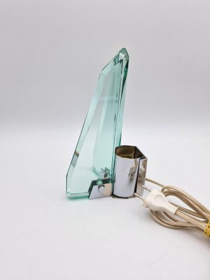 Crystal Table Lamp in the style of Fontana Arte, 1970s-RKF-1759332