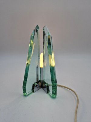 Crystal Table Lamp in the style of Fontana Arte, 1970s-RKF-1759332