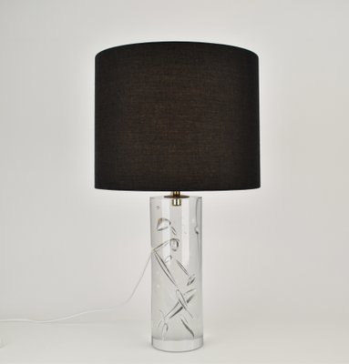 Crystal Table Lamp with Bubbles attributed to Kosta Boda, Sweden-HJP-1766116