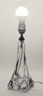 Crystal Table Lamp with Label from Val Saint Lambert-MJY-1148939