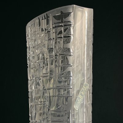 Crystal Vase by Kristall Krisla, Italy, 1960s-WQC-2028319