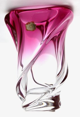 Crystal Vase from Val Saint Lambert, Belgium, 1950s-MJY-1149005