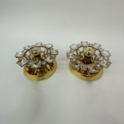 Crystal Wall Lamps from Palwa, Germany, 1970s, Set of 2-BGP-1819627